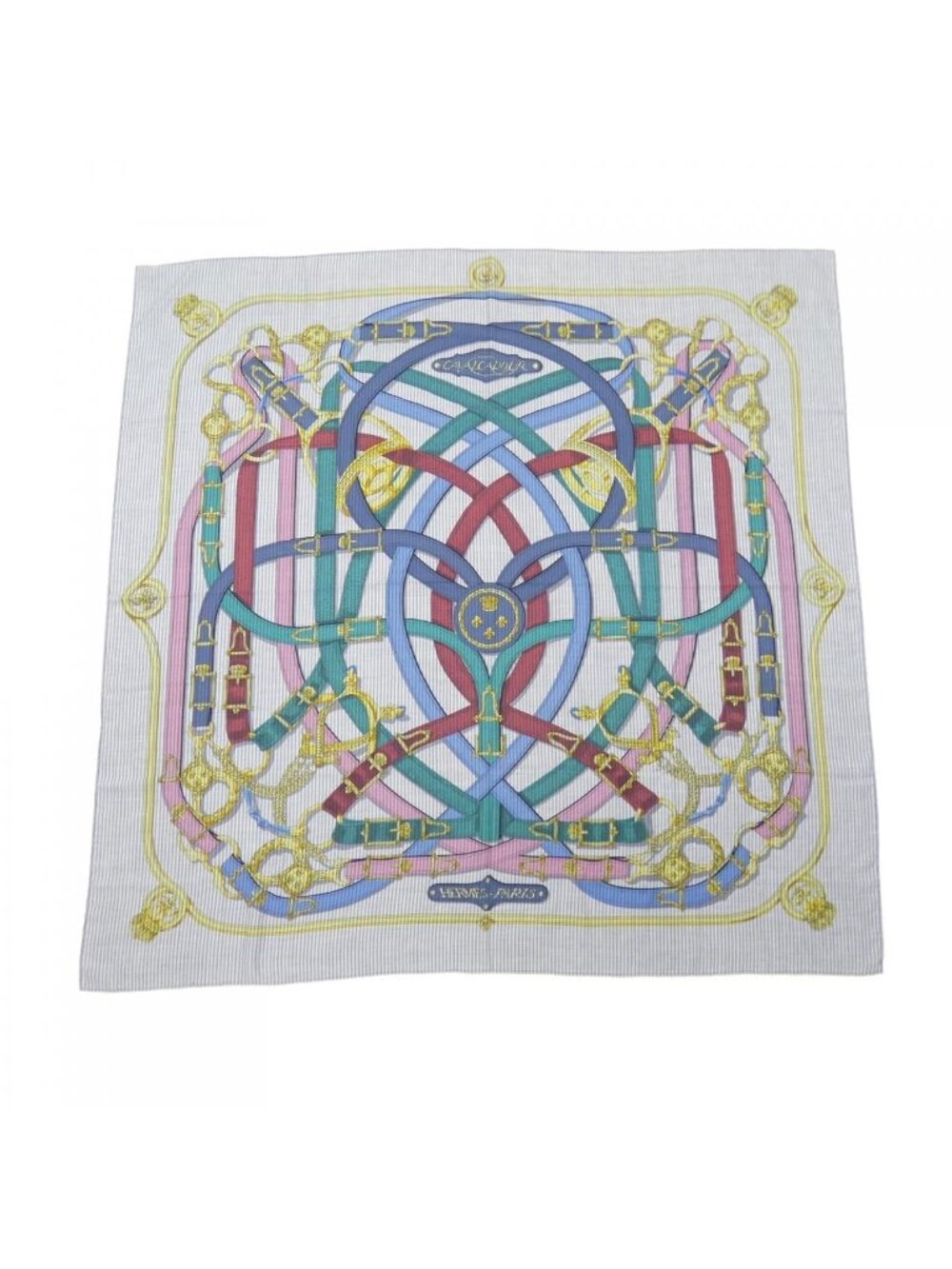 Hermes Cavalcadour Rayure Carre Geant 140 Shawl Scarf